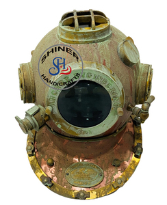 Casco de buceo Vintage de tamaño completo, ingeniería de anclaje, antiguo, para buceo marino, regalo - Product Image 1