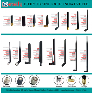 Antena de pato de goma 4G 2.5dBi con fabricantes de conectores SMA (M) St. en India - Product Image 3