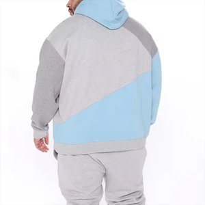 Sudadera con capucha y pantalones de chándal de bloque de color de moda Ideal para salidas casuales y estilos de vida activos Perfecto para chándal de gimnasio - Product Image 6