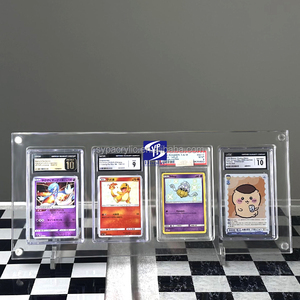 Porte-cartes en acrylique transparent de haute qualité SYP pour Pokémon - Livraison Bidoof <span class=keywords><strong>Black</strong></span> <span class=keywords><strong>Star</strong></span> <span class=keywords><strong>Promo</strong></span> # Support en acrylique PSA 10 177 - Product Image 1