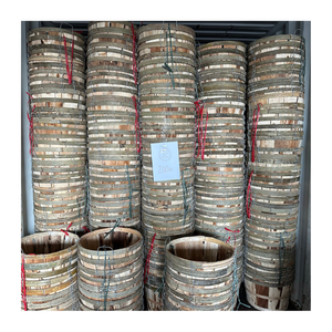 ถังปูไม้พร้อมที่จับโลหะตะกร้าเก็บปูธรรมชาติสำหรับบรรจุภัณฑ์อาหารทะเลใช้ซ้ำได้ - Product Image 6