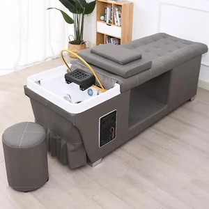 เก้าอี้แชมพูและชามแบบโบราณพร้อมเตียงล้างหลัง - Product Image 2