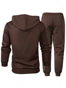 Conjuntos Deportivos de Sudadera con Capucha y Pantalones de Chándal de Forro Polar Unisex al por Mayor, Ropa Deportiva Personalizada B2B, Marca Privada, OEM/ODM - Product Image 2
