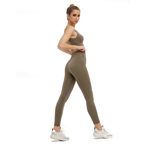 Sujetador deportivo de secado rápido y pantalones de Yoga para mujer, conjuntos de entrenamiento cómodos y transpirables para gimnasio y Fitness de dos piezas al mejor precio - Product Image 5