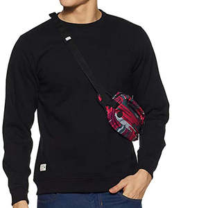 Custom Logo <b>Black</b> Solid Color <b>Men's</b> 100% Cotton <b>Sweatshirt</b> Thermal Fleece Material Cheap Prices - Product Image 4