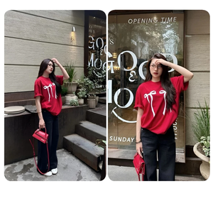 Camiseta de gran tamaño unisex de algodón OEM ODM, camisetas de talla grande para mujer, camisetas de talla grande para mujer hechas en Vietnam - Product Image 5