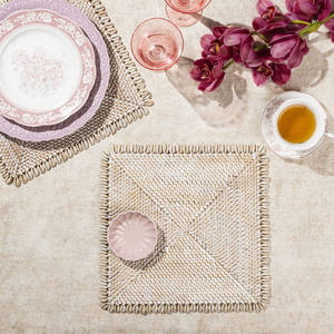 Sous-plat en rotin coquillage, best-seller, avec un nouveau design. Fabriqué au Vietnam, options OEM/ODM et prix de gros compétitifs. - Product Image 2