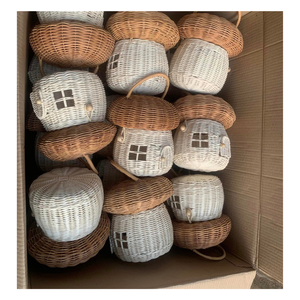 Bola de ratán hecha a mano para decoración de árbol de Navidad, nueva tendencia, bolas de ratán para regalos, adornos - Product Image 3