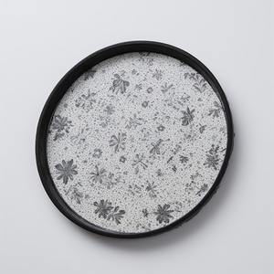 Placa de cargador de hierro plateado celestial, acabado de ópalo brillante similar a una estrella, diseño Art Deco ligero para comedor festivo de Año Nuevo - Product Image 2