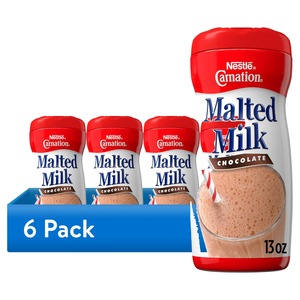 Nestlé Carnation Chocolate Malted Milk Instant Stir In Powder Mix, boîte de 13 oz, 17 portions, pack de 6 - Product Image 1