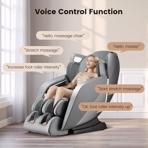 Fauteuil de massage complet pour le corps, zéro gravité, shiatsu, inclinable, avec chaleur, suivi, application Bluetooth, contrôle, fauteuil de massage chauffant pour le corps entier - Product Image 3