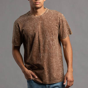 Diseñe su propio logotipo Camisetas de lavado ácido para hombres Ropa casual Último diseño Camisetas de lavado ácido para hombres - Product Image 6