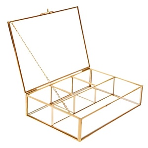 Boîte à bijoux de mariage de forme rectangulaire de concepteur élégant coloré de qualité moderne personnalisée - Product Image 6
