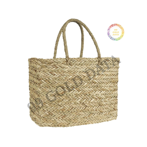 Sac élégant en jonc de mer fait à la main avec un artisanat tissé durable, idéal pour les amoureux de la mode éthique et les voyageurs du week-end - Product Image 6