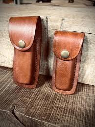 มีดพับเหล็กดามัสกัสแบบทำมือมีดพกสำหรับตั้งแคมป์พร้อมปลอกหนัง - Product Image 2