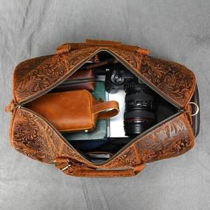 Vintage Genuine <b>Leather</b> Duffle <b>Bag</b> Oslo for Travel or the Gym, <b>Weekender</b>, Travel <b>Bag</b>, Overnight <b>Bag</b> for <b>Men</b> and Women - Product Image 5