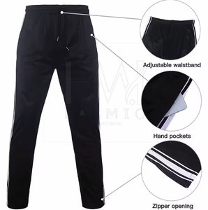 Gym Fitness Hiver Solide Polaire Tracksuits 100% Coton Tissu Hommes Deux Pièces Ensembles avec Marque Privée - Product Image 5