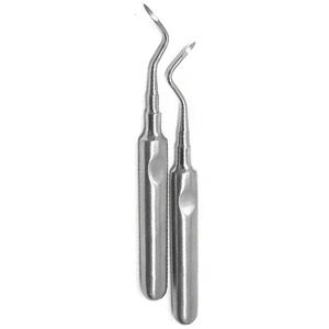 Elevadores de extracción dental manuales con punta curva de 4mm Instrumentos quirúrgicos de luxación de raíz reutilizables hechos de acero y plástico - Product Image 2