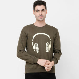 สเวตเชิ้ตคอกลมของผู้ชายเสื้อสเวตเชิ้ตผ้าฝ้ายถักสำหรับฤดูหนาวพิมพ์ลายหน้าจอลำลอง - Product Image 4