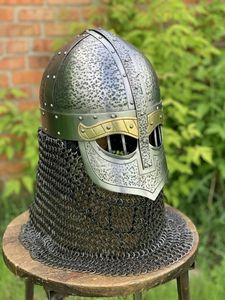 HMB – casque lourd médiéval en acier, casque Tur Viking édition limitée, casque Antique 14 G - Product Image 5