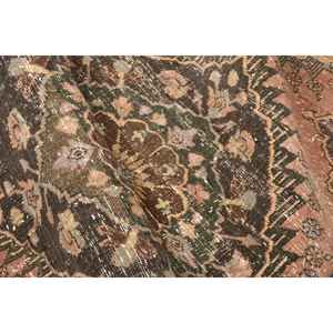 Alfombra Turca Vintage de 3x11.9 pies, Alfombra Ombré Marrón Naranja - Product Image 5