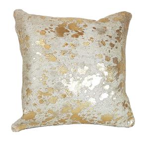 Housse de coussin carrée en cuir de vachette patchwork, fermeture éclair, style bohème, anti-acariens, anti-bactéries, pour hôtel, hôpital - Product Image 1