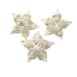 Cage de tissage en rotin/papier bambou naturel et écologique Jouets à mâcher pour oiseaux de compagnie Perroquet Broyeur de nourriture Décoration suspendue pour la maison - Product Image 6