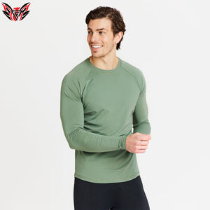 Spandex Material 2023 Mejor diseño Profesional Mangas completas O Cuello Hombres Natación Uso Hombres Rash Guard - Product Image 2