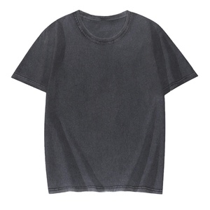 เสื้อยืดลายฟอกสี รับทำโลโก้ ขายส่ง เสื้อยืดโอเวอร์ไซส์ฟอกสี ผ้าฝ้าย 100% สำหรับผู้ชาย ผลิตโดย BS 2026 - Product Image 1