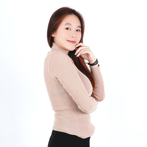 เสื้อสเวตเตอร์คอเต่าสำหรับผู้หญิงแขนยาวคอเต่าฤดูหนาว - Product Image 2
