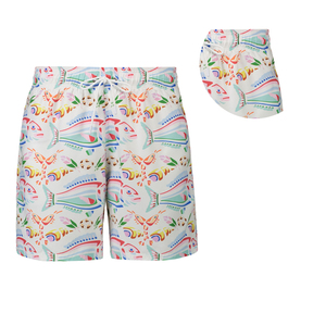Pantalones cortos informales para hombre, pantalones cortos de playa reciclados de algodón 100% con estampado de sublimación personalizado, traje de baño de patrón sólido, último diseño - Product Image 3