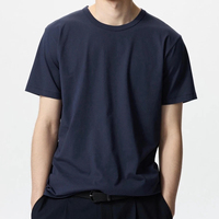 T-shirts pour hommes à manches courtes, coupe ample, de haute qualité, 60% coton AIRism, 40% polyester, personnalisables
