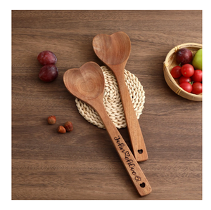 Logotipo personalizado cuchara de madera disponible para restaurantes marcas de alimentos utensilios de cocina tiendas y pedidos a granel - Product Image 1