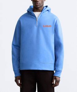 Media cremallera estilo hombres usan sudaderas con capucha cálidas último estilo manga larga excelente calidad adultos usan sudaderas con capucha - Product Image 1