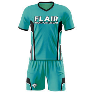 Camiseta de fútbol para niños de diseño retro personalizado, la mejor calidad, 100% poliéster, cómoda, transpirable, Parte delantera corta, conjuntos de nombre OEM nacional - Product Image 4