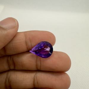 Piedra preciosa de amatista natural cortada en PerA facetada Piedra preciosa suelta natural de alta calidad de Sri Lanka al mínimo - Product Image 1