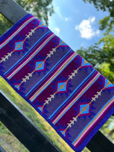 Western Show Horse Saddle Blanket Diseño de Nueva Zelanda Manta de sillín de lana hecha a mano Top Wool Saddle Pad Size - Product Image 3