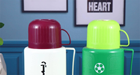 VF109 Bouteille isotherme sous vide en plastique, économique, pour deux tasses, pour thé chaud, eau et café, Sport Yemen