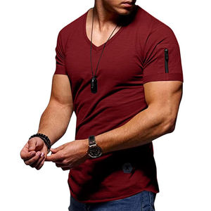 Nouveaux hommes t-shirts décontractés 100% coton vêtements d'été à manches courtes slim fit t-shirts - Product Image 1