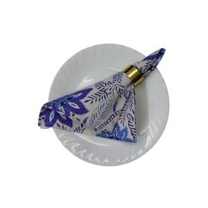 Vente chaude de haute qualité à la main bloc imprimé brodé pur coton serviette de Table noël meilleur vendeur accessoire - Product Image 1