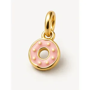 จี้โดนัทสแตนเลสสตีลชุบทอง 24K สำหรับทำเครื่องประดับ - Product Image 1