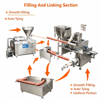 Ligne de production de saucisses de haute qualité, machine de remplissage sous vide, double clippeuse