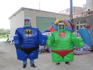 <b>Large</b> <b>Outdoor</b> <b>Inflatable</b> Bat hero Sumo Suits Sports Arena <b>Amusement</b> <b>Equipment</b> - Product Image 3