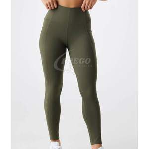 Custom Wholesale Womens Breathable High Waist <b>Leggings</b> Soft Polyester Fitness Pants Wholesale Casual <b>Summer</b> Wear For Women - Product Image 3