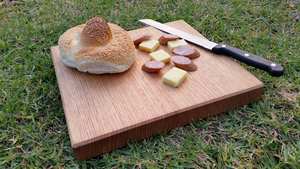 La mejor tabla de cortar gruesa rectangular de madera con mango de 12mm, duradera y sostenible, apta para lavavajillas - Product Image 5