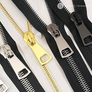 Laiton doré écologique personnalisé # 3 Fermetures éclair métalliques à extrémité fermée pour jeans neuves - Product Image 5