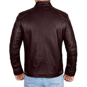Veste en cuir pour homme grande taille en gros, hiver, capuche, logo sur le devant en toile, service OEM personnalisé, respirante - Product Image 5