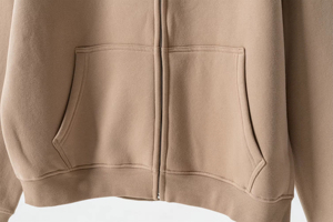 Sweat à capuche unisexe surdimensionné OEM pour homme, broderie personnalisée, polaire épaisse en coton, coupe-vent, éco-responsable, avec fermeture éclair - Product Image 5