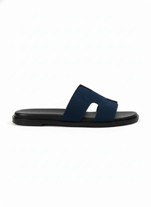 Sandales à enfiler en cuir pour hommes, avec semelle en caoutchouc antidérapante, confortables et douces, pour l'intérieur et l'extérieur - Product Image 4