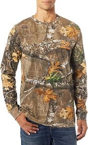 เสื้อยืดแขนยาวผู้ชายสไตล์สตรีทคุณภาพสูง ลายพิมพ์ต้นไม้จริง เสื้อผ้าล่าสัตว์ เสื้อกีฬา สำหรับผู้ชาย รับสกรีนโลโก้ - Product Image 6